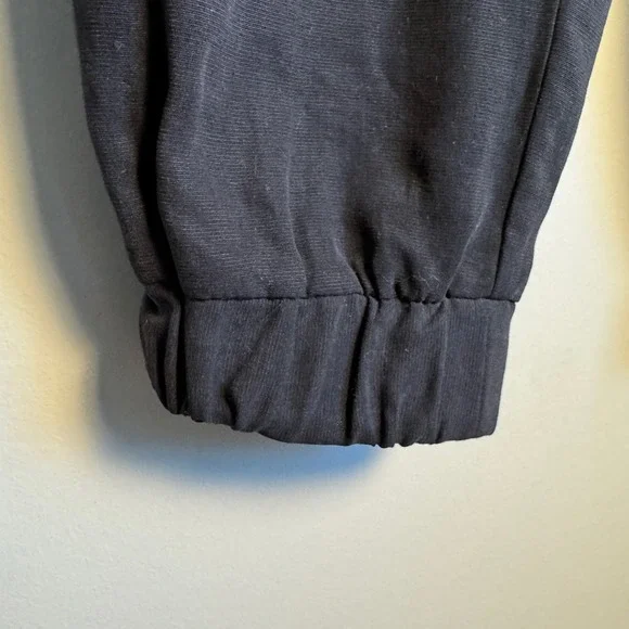 ZARA Black Jogger Pants Embellished Side Stripe Drawstring‎ Waist Tencel Size S - Picture 2 of 16